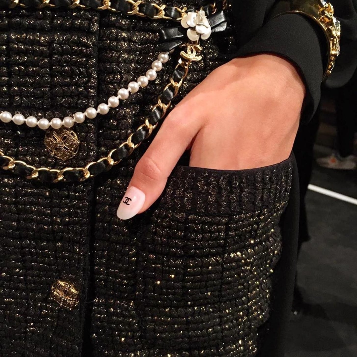 Chanel's Metiers D'Art Show Featured Double C Nail Stickers