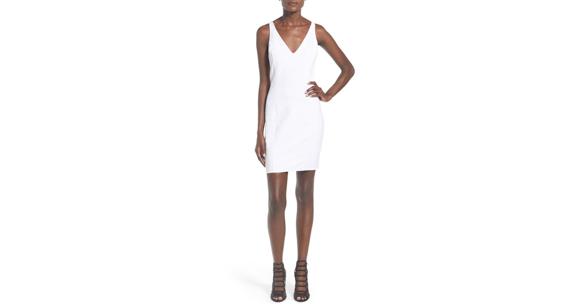 Leith V-Neck Sheath Dress ($68) | Affordable White Dresses | POPSUGAR ...