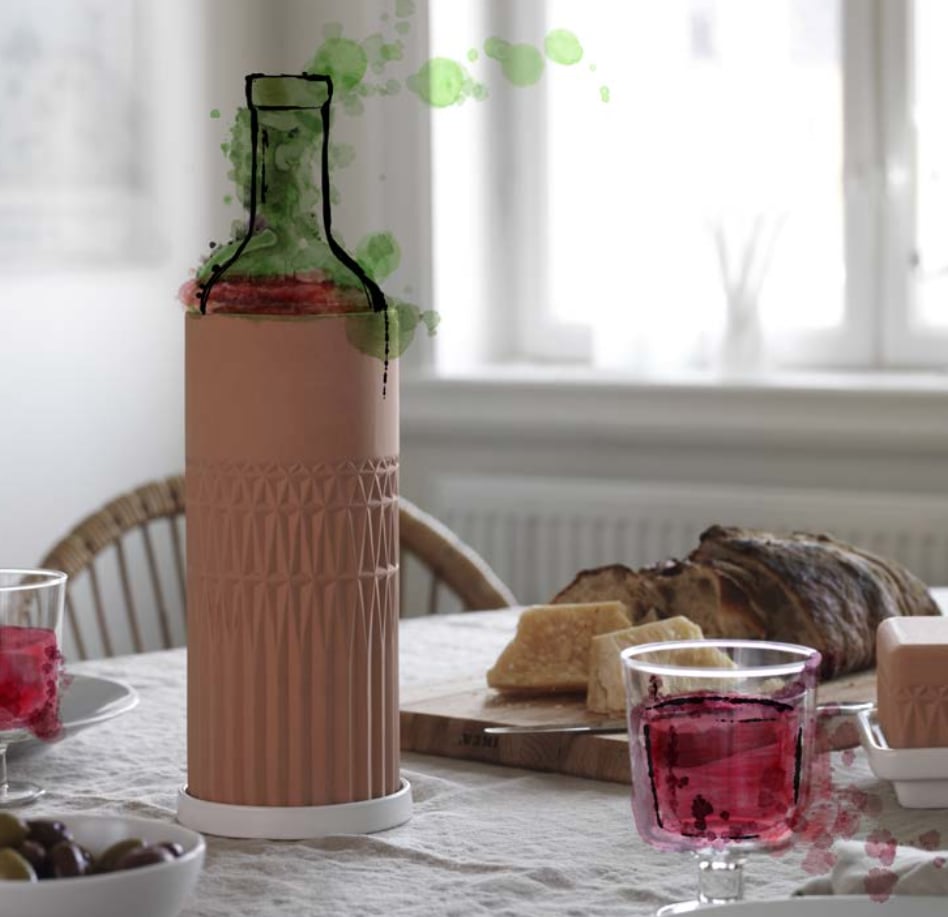 Wine cooler with saucer ($13)