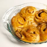 Cinnamon Rolls With Pumpkin Icing