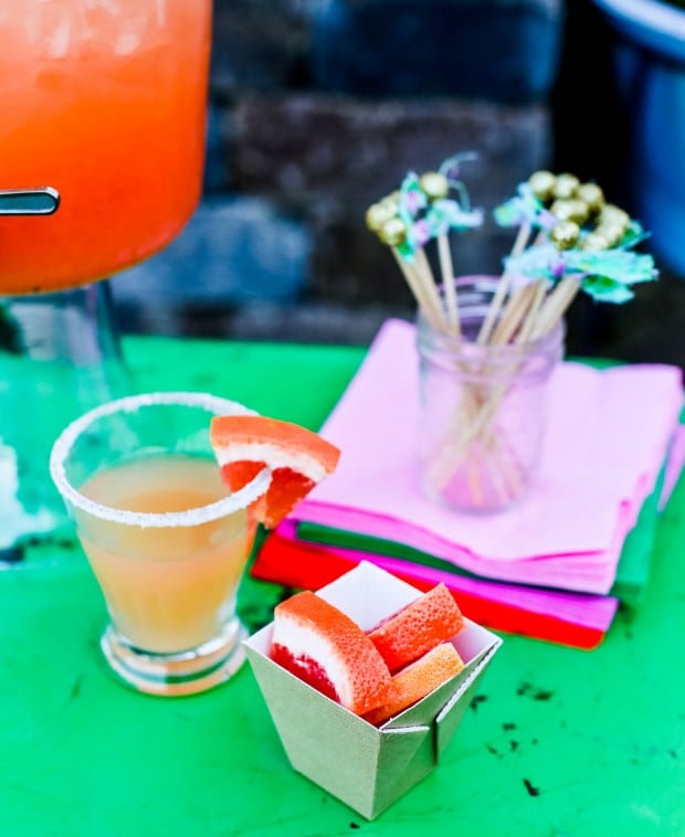 A cousin of the ever-popular margarita, a paloma is also a tequila-based cocktail mixed with a grapefruit or citrus-flavored soda such as Fresca, served on the rocks with lime. So refreshing!