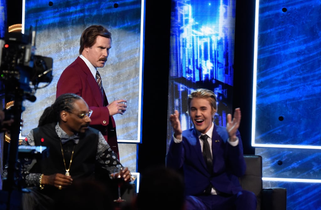 Snoop Dogg, Justin Bieber, and Will Ferrell