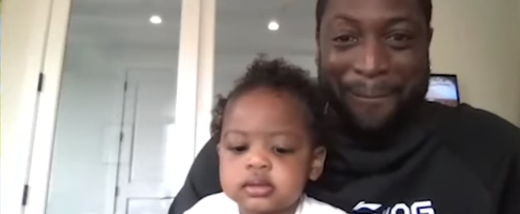 Watch Shaq Try to Entertain Dwyane Wade's Daughter, Kaavia