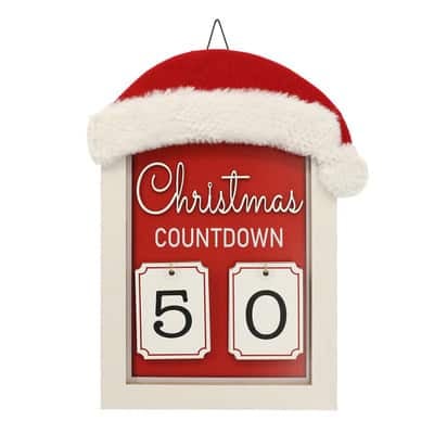 Santa Christmas Countdown Wall Sign by Ashland