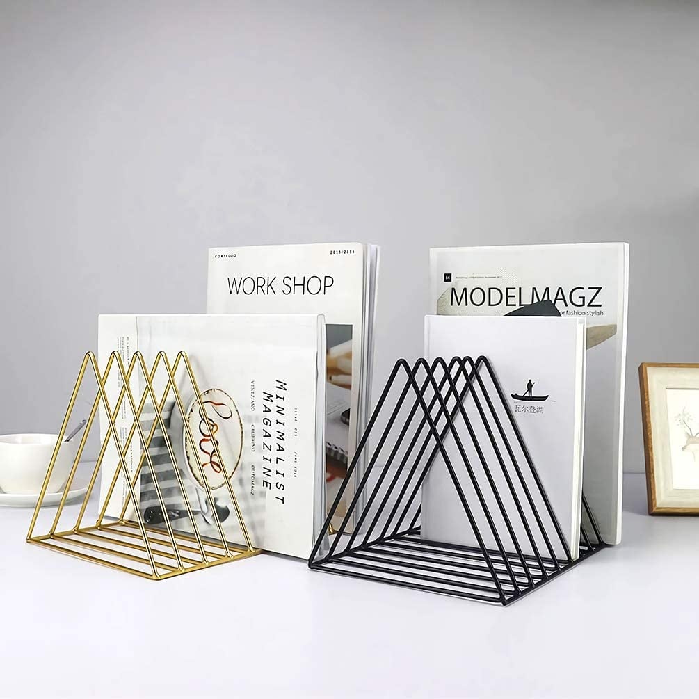 For Notebooks, Files, and More: Triangle Stand Desktop File Organizer