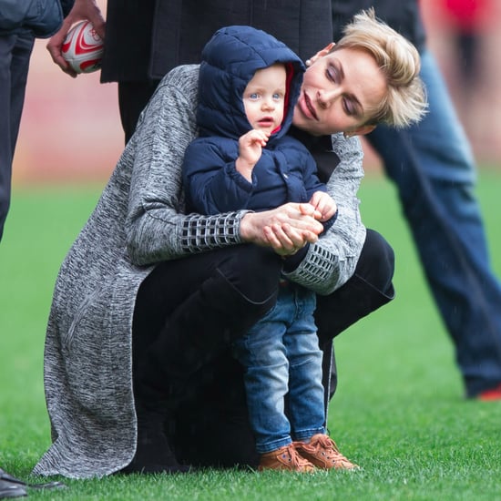 Princess Charlene of Monaco at Rugby Match With Jacques 2016