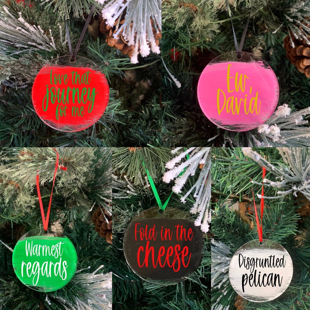 5x Schitt’s Creek Christmas Tree Ornaments