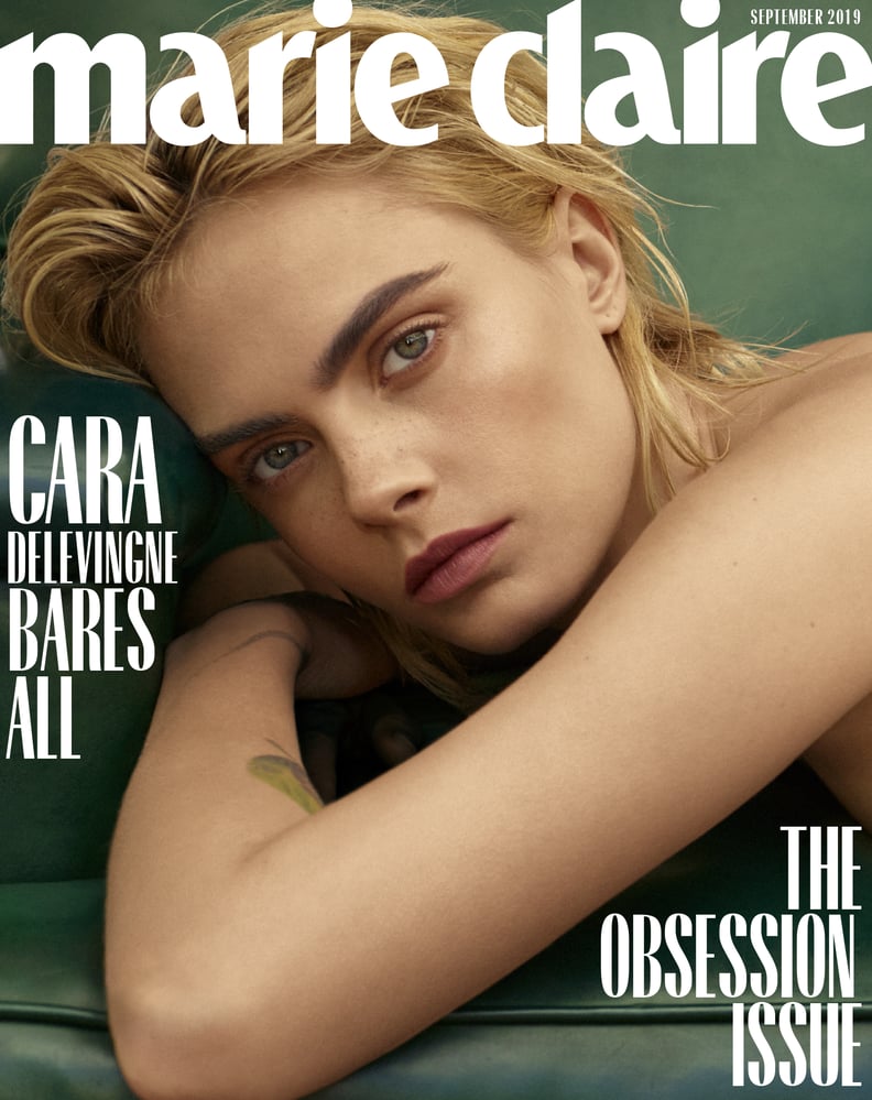 Cara Delevingne's Freckles on Marie Claire September Cover | PS Beauty