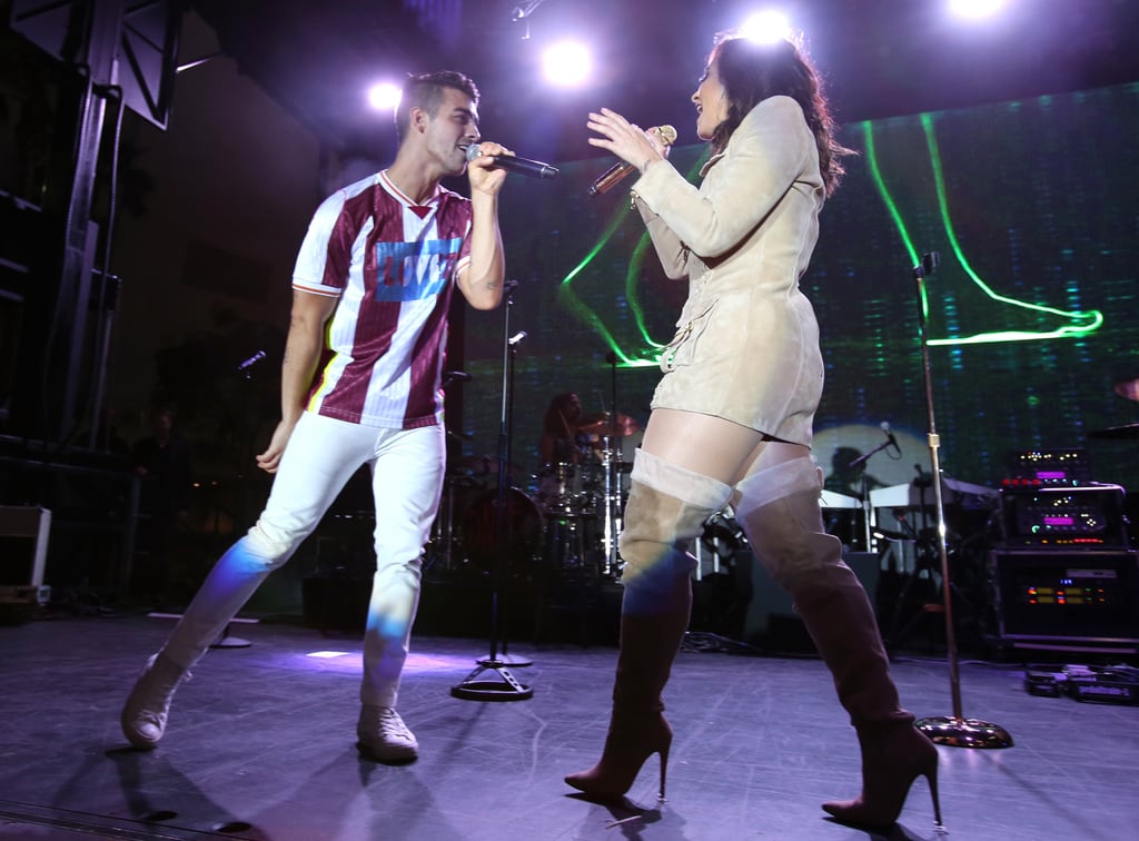 Joe Jonas and Demi Lovato Concert in LA September 2016