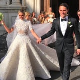 This Brazilian Bride Wore 3 Wedding Dresses, but the Most Extravagant Was Miles Long