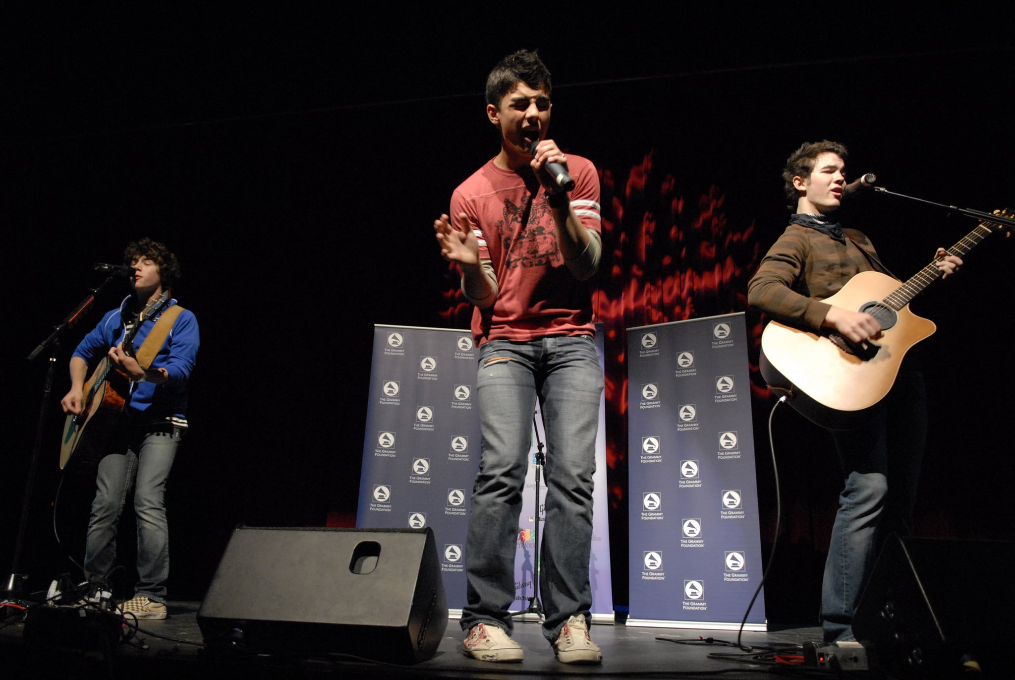 The Jonas Brothers (Photo by Gary Gershoff/WireImage for The Recording Academy_Grammy Foundation) *** Local Caption ***