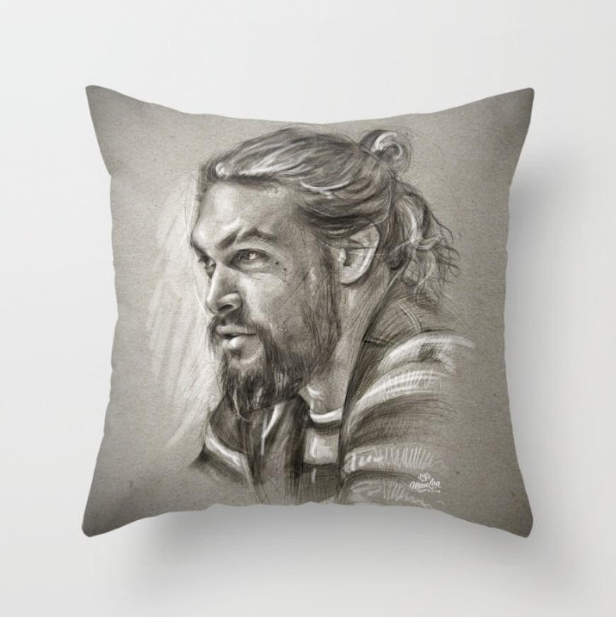 Jason Momoa Sketch Pillow