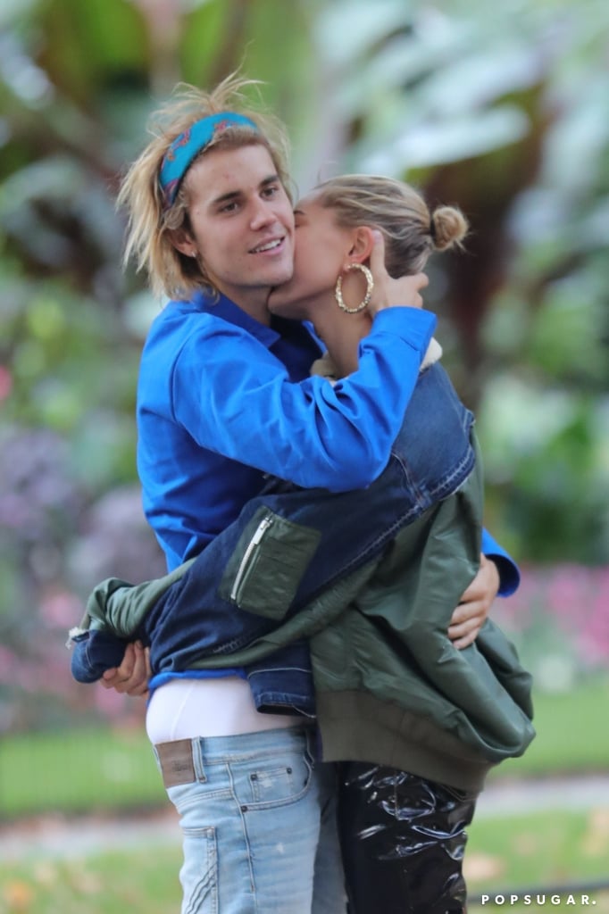 Justin Bieber And Hailey Baldwin Kissing September 2018 Popsugar Celebrity Uk 