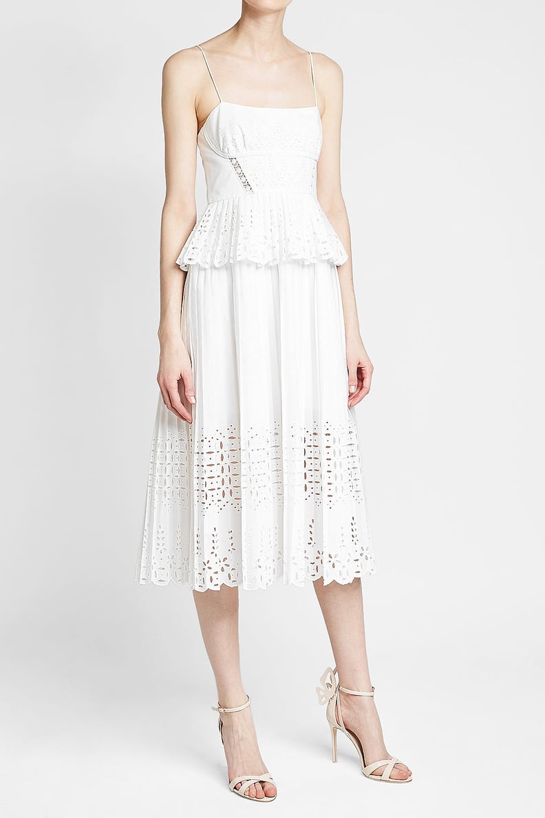 Self Portrait Broderie Anglaise Midi Dress