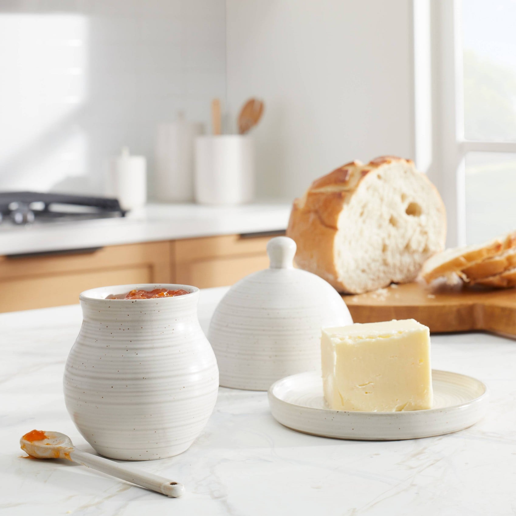 Butter Dish Porcelain White - Threshold™