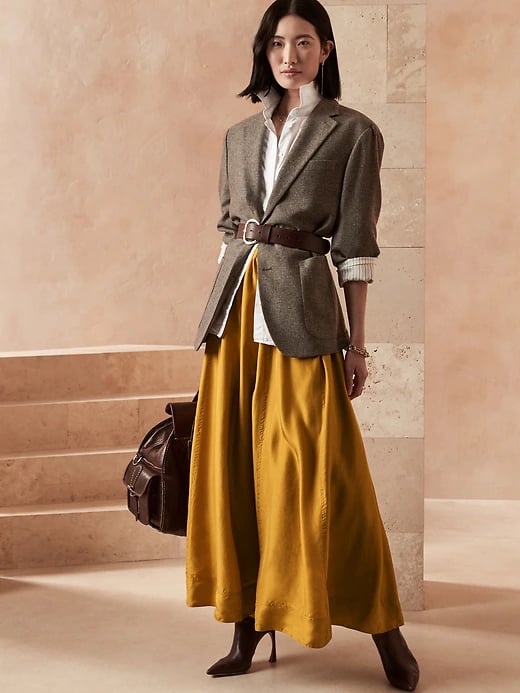 Banana Republic Silk Maxi Skirt