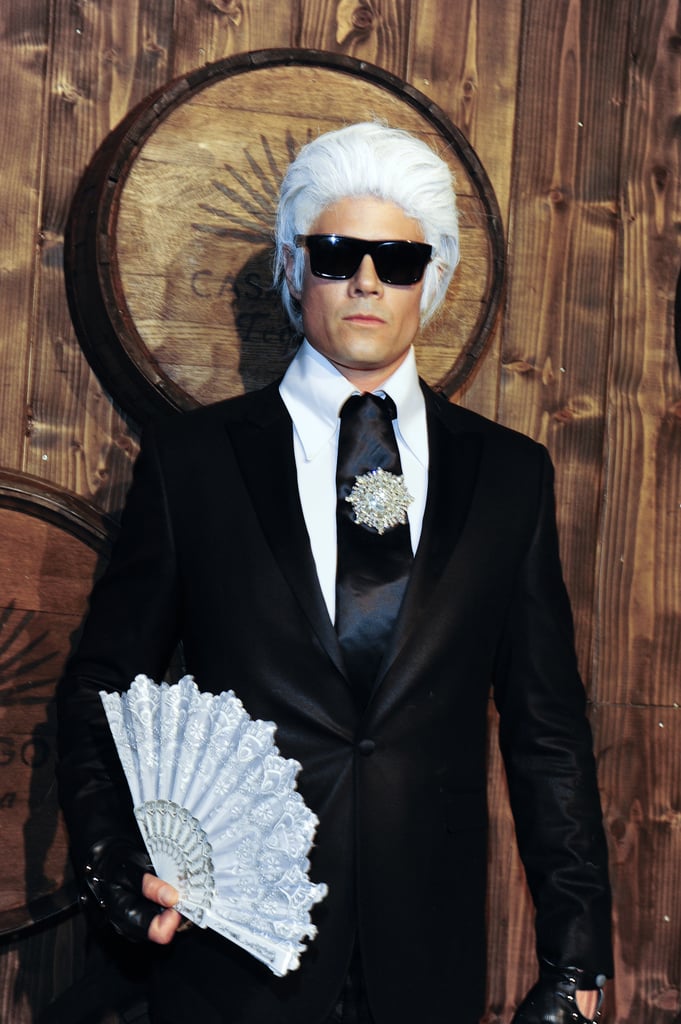 Josh Duhamel as Karl Lagerfeld Hot Male Celebrities in Halloween