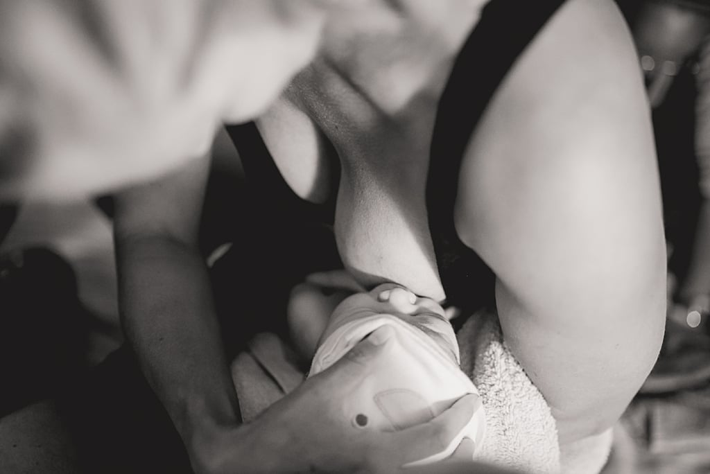 Black and White Photos of a Home Birth