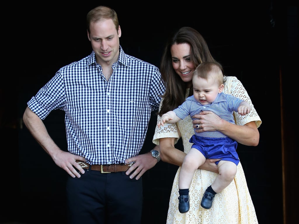 Prince George at Taronga Zoo in Sydney, Australia, in April 2014