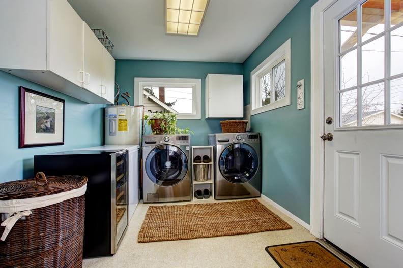 2. Add a Fresh Coat of Paint to the Laundry Room