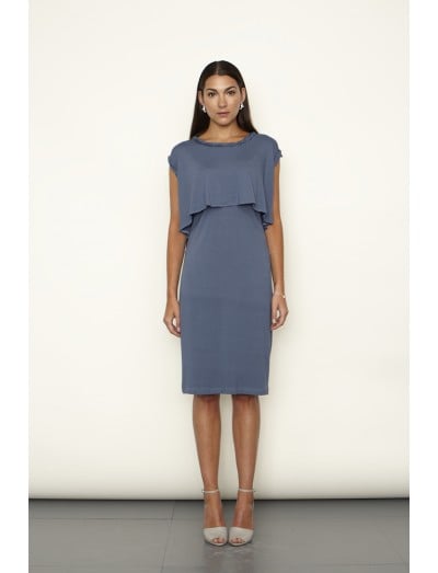 Keungzai Twisted Neck Detail Dress