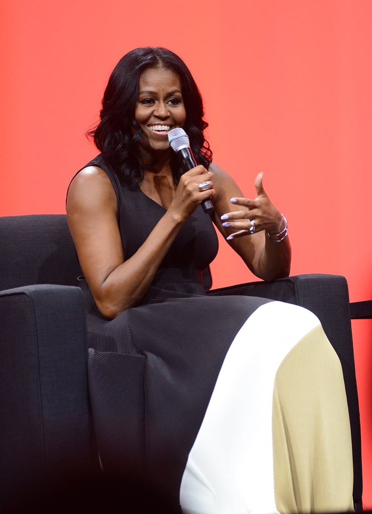 Michelle Obama Colorblock Maxi Dress