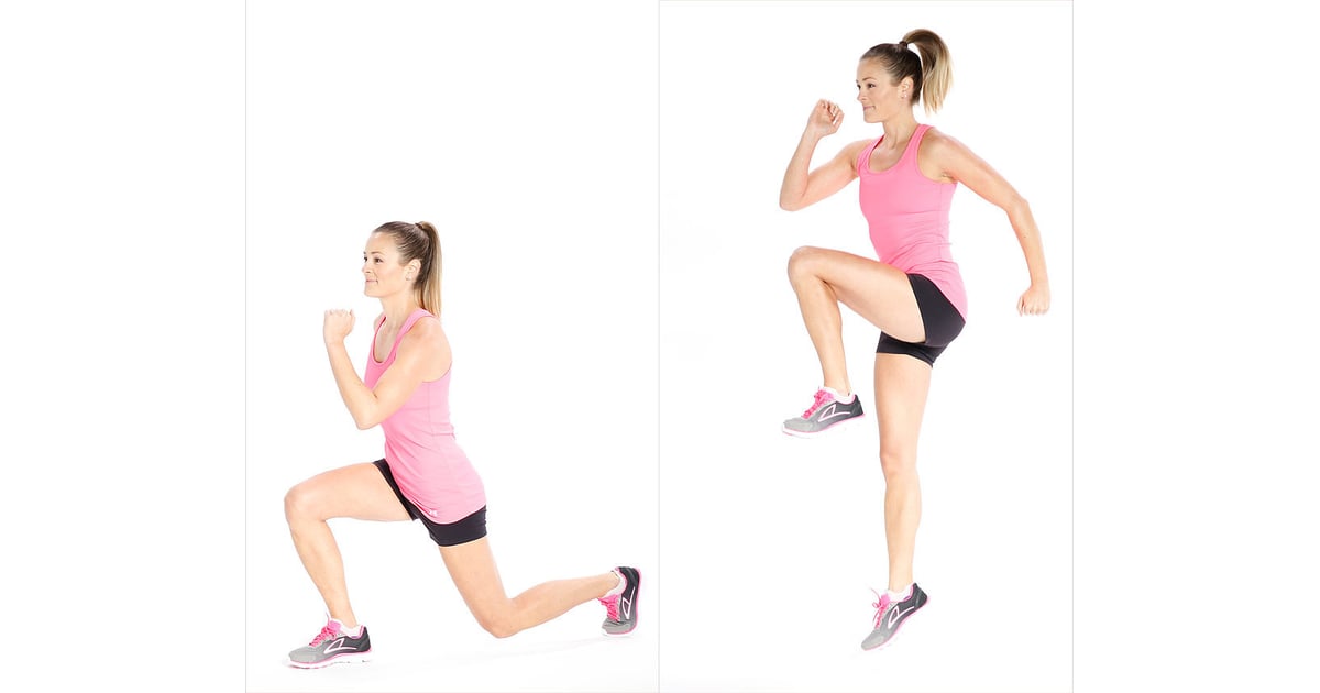 Plyometrics: Reverse Lunge and Hop | The Ultimate List of the Best  Bodyweight Exercises | POPSUGAR Fitness Photo 70