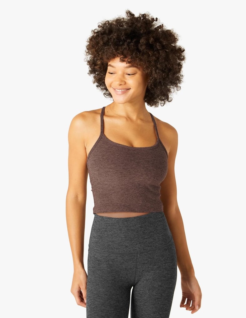 Beyond Yoga Spacedye Slim Racerback Cropped Tank, We've Been Seeing Brown  Workout Clothes Everywhere, and We're Hopping on the Trend