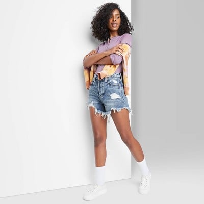 target wild fable denim shorts