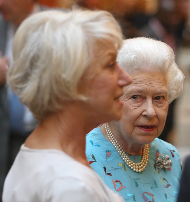 Queen Elizabeth II and Dame Helen Mirren