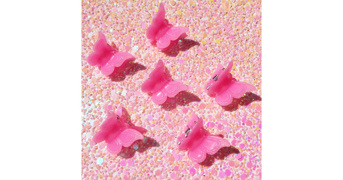 Pink 90's Butterfly Clips Best Butterfly Gifts 2020 POPSUGAR Smart