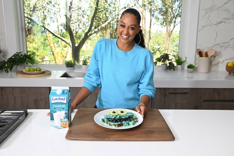 - Los Angeles, CA - 07/19/2022 - Tia Mowry uses LACTAID 100% real milk, just without the lactose, to create a recipe that her entire family can enjoy!-PICTURED: Tia Mowry-PHOTO by: Michael Simon/startraksphoto.com-MS228708Editorial - Rights Managed Image 
