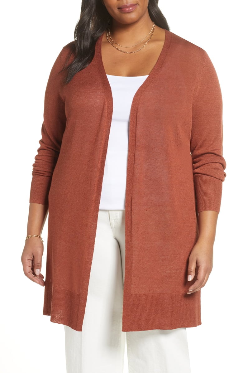 Halogen long open front cardigan store