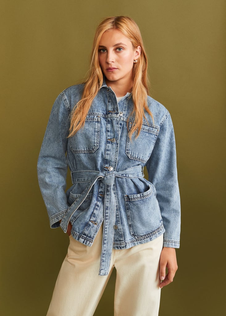 Mango Washed denim jacket