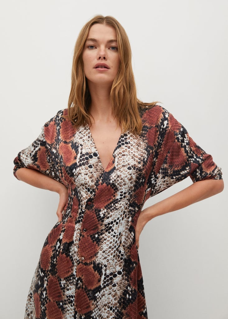 Mango Snake Print Gown