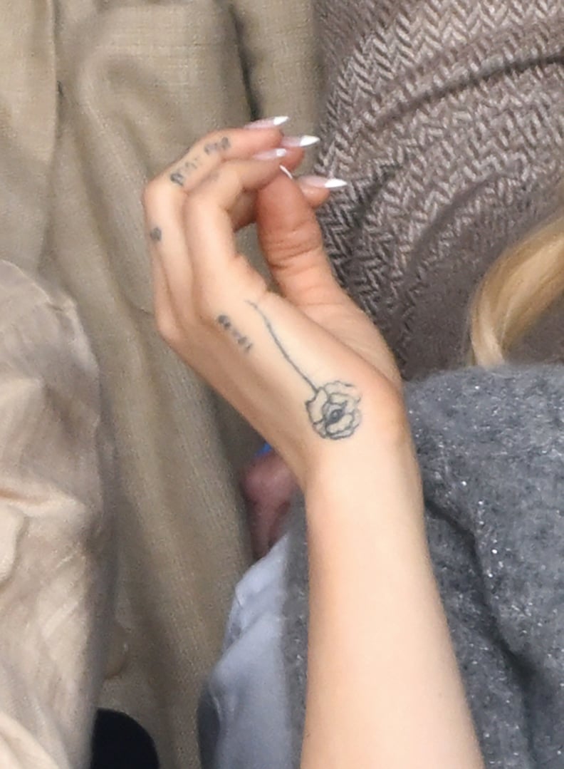Ariana Grande's Flower Hand Tattoo