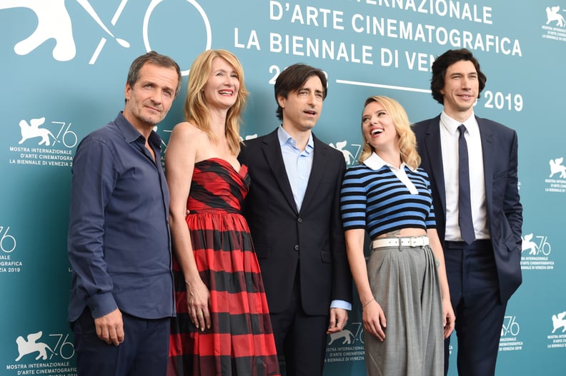 Scarlett Johansson, Laura Dern, Adam Driver, and the Producers of Marriage Story