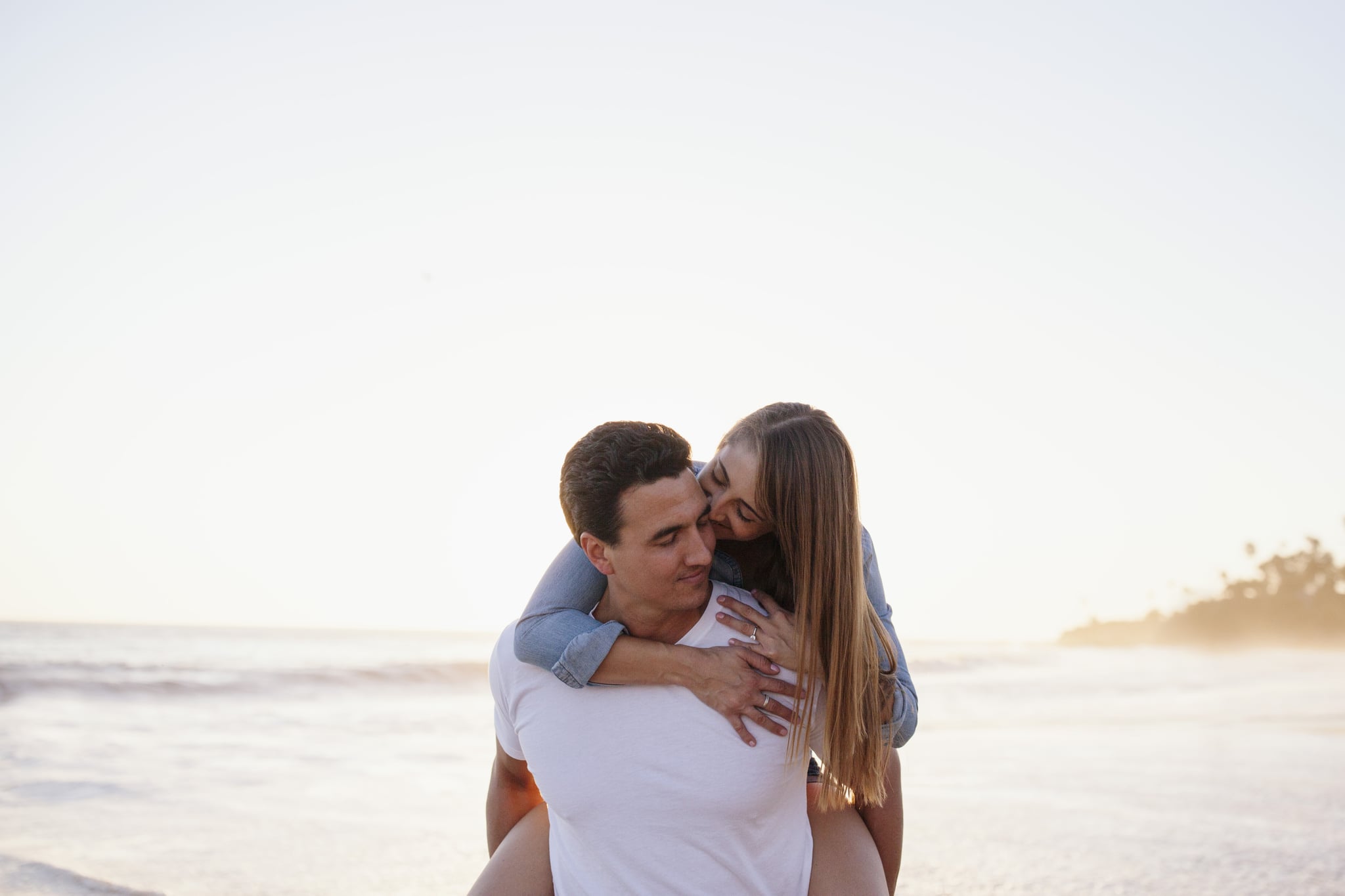 Casual Beach Engagement Shoot Popsugar Love Sex