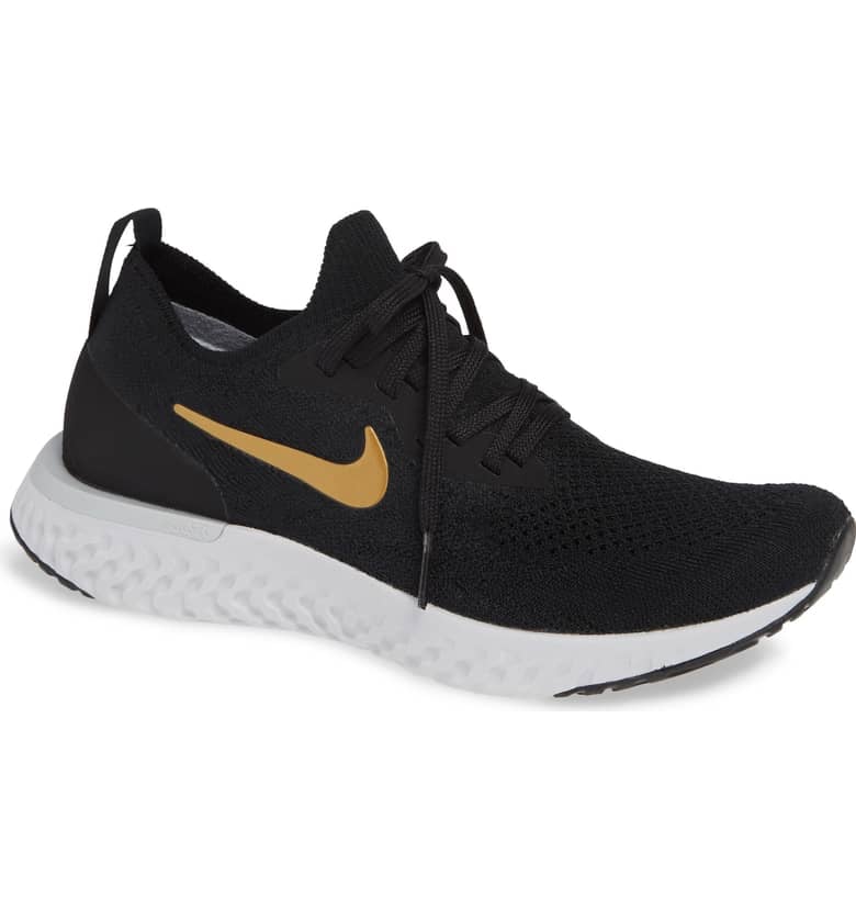 Nike 2018 epic react sale flyknit black running shoes