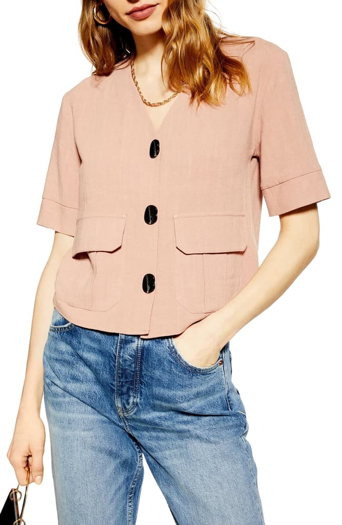 Topshop Charlie Button Down Top