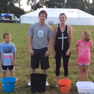 Mark Wahlberg and His Family Ice Bucket Challenge Video