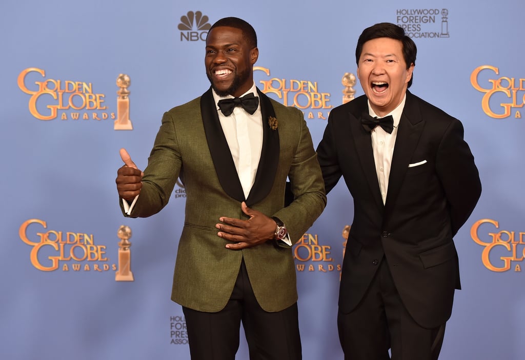 "When Brad and Angelina see our next two presenters, they're going to want to adopt them. Welcome Ken Jeong and Kevin Hart." — Commenting on the presenters' heights.