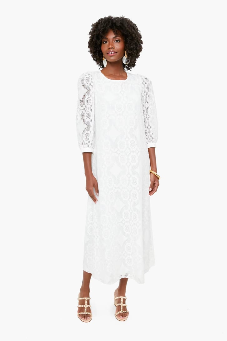 Tuckernuck White Lace Jillian Dress White Dress Halloween Costume Ideas POPSUGAR Fashion