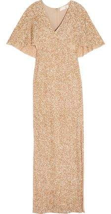 Alice + Olivia Krystina Sequined Tulle Gown