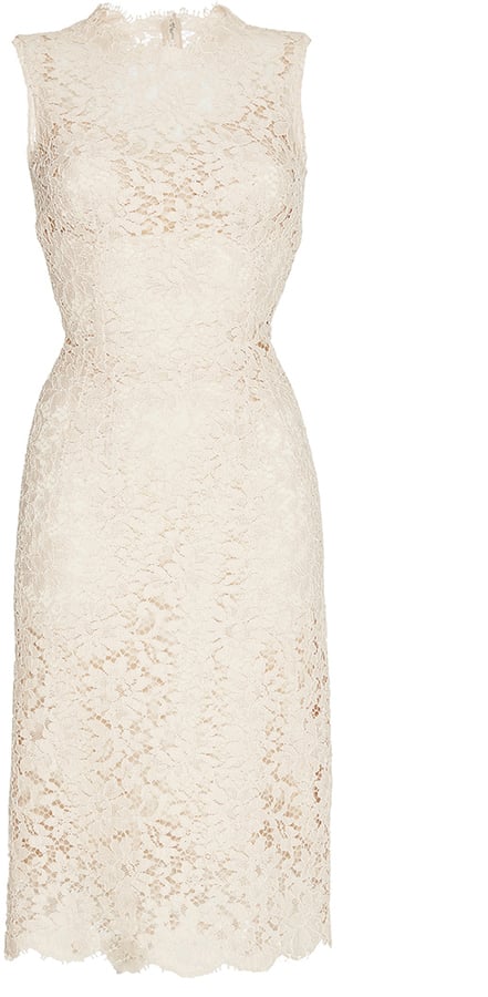 Dolce & Gabbana Nude Sleeveless Lace Dress ($3,295)