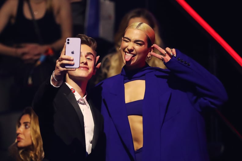 Dua Lipa and Johnny Orlando at the 2019 MTV EMAs