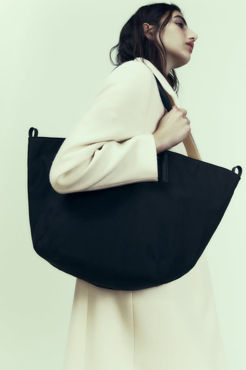 尼龙大手提袋:Zara XL尼龙大手提袋