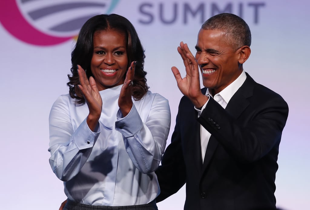 Michelle Obama's Blue Stella McCartney Shirt