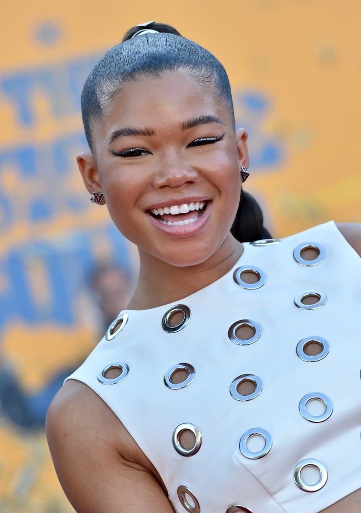 Storm Reid Prada Set and Braid at The Suicide Squad Premiere