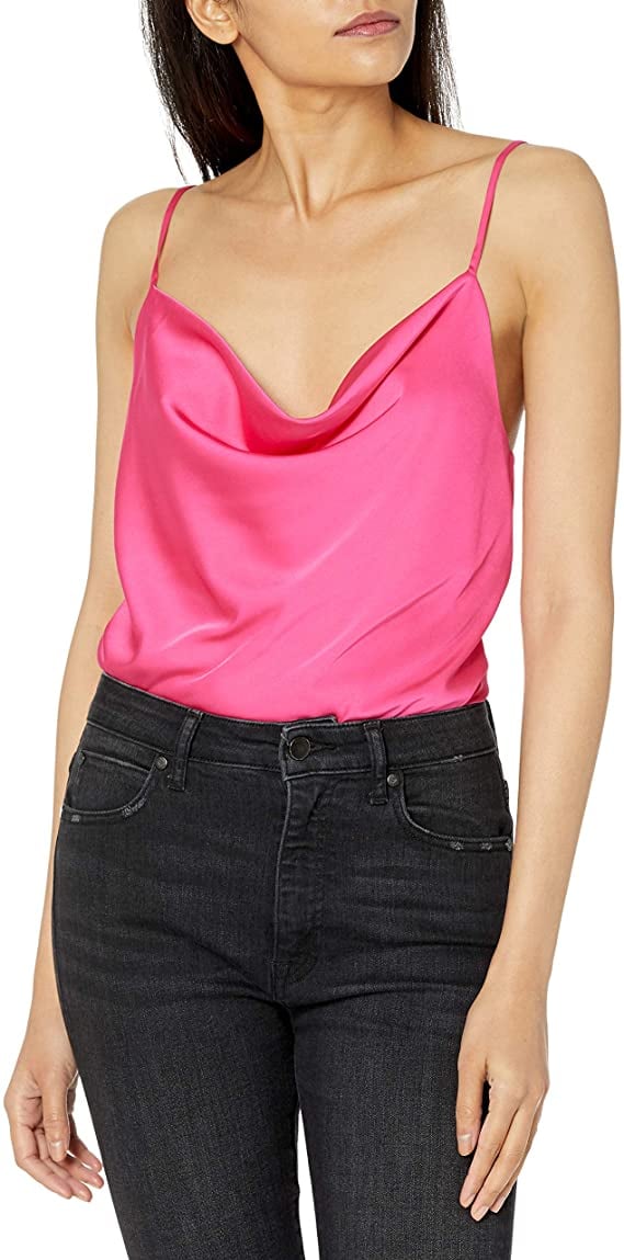 The Drop Christy Cowl-Neck Cami Silky Stretch Top